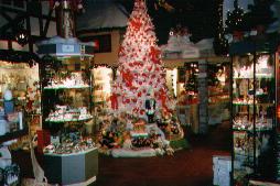 a view inside The Christmas Shop 